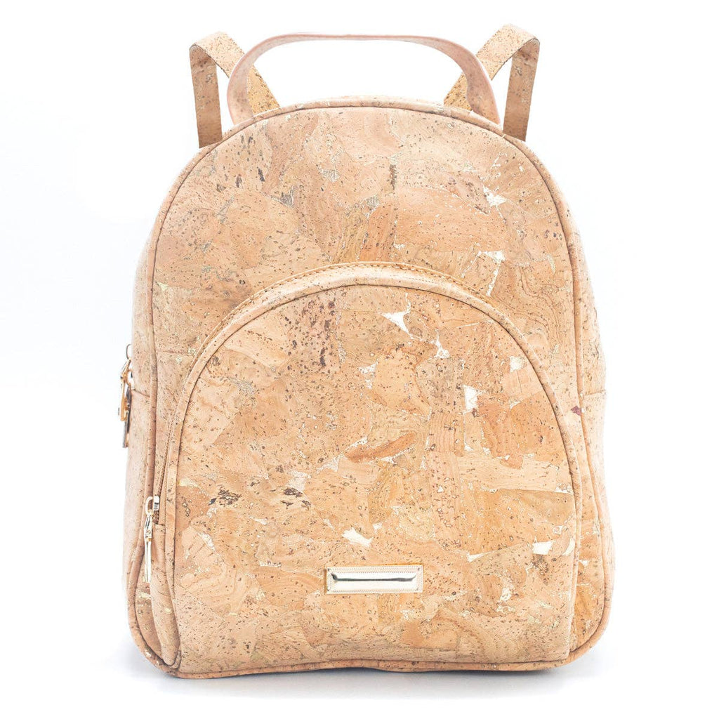 Rucksack aus Naturkork „Molten Gold“ mit Überschlag, für Damen, BAG-2260