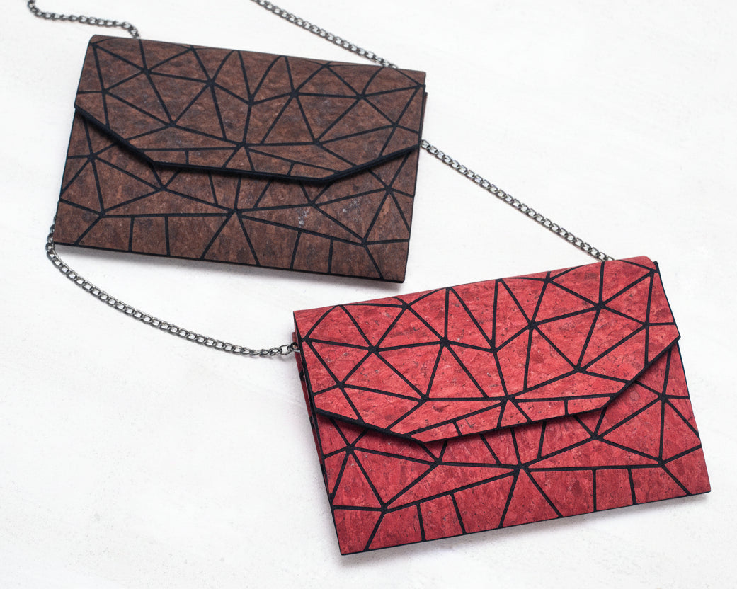 Cork Geometric Chain Crossbody cork Bag  BAG-2069