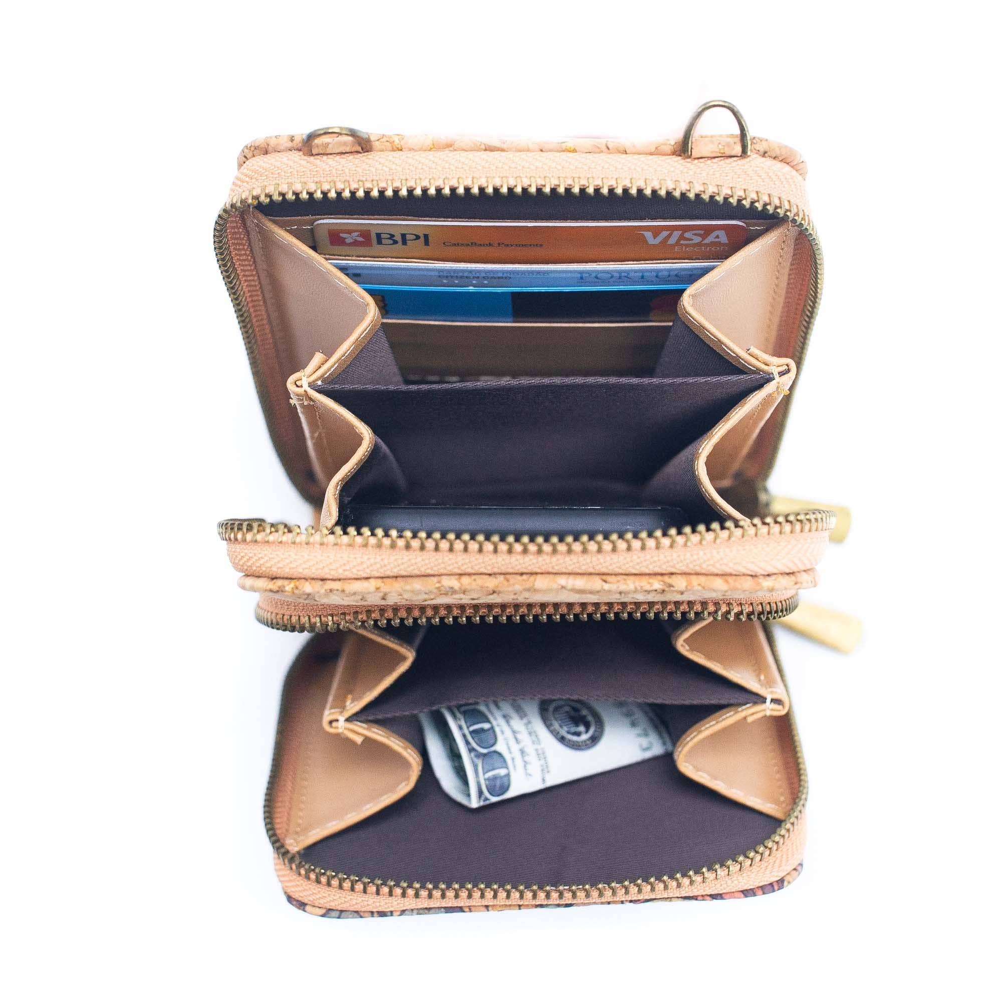 Handytasche aus Naturkork für Damen, Umhängetasche BAGD-2240