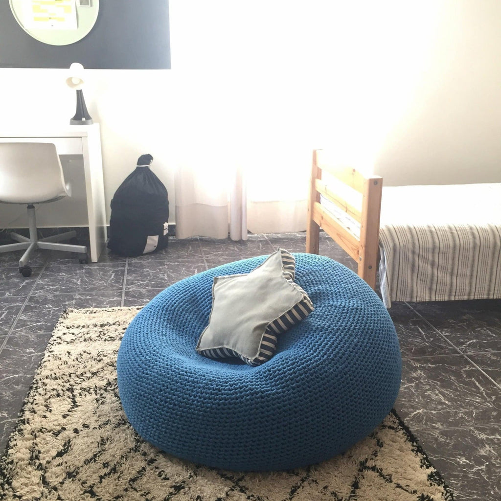 Riesiger runder Sitzsack | Hellrosa