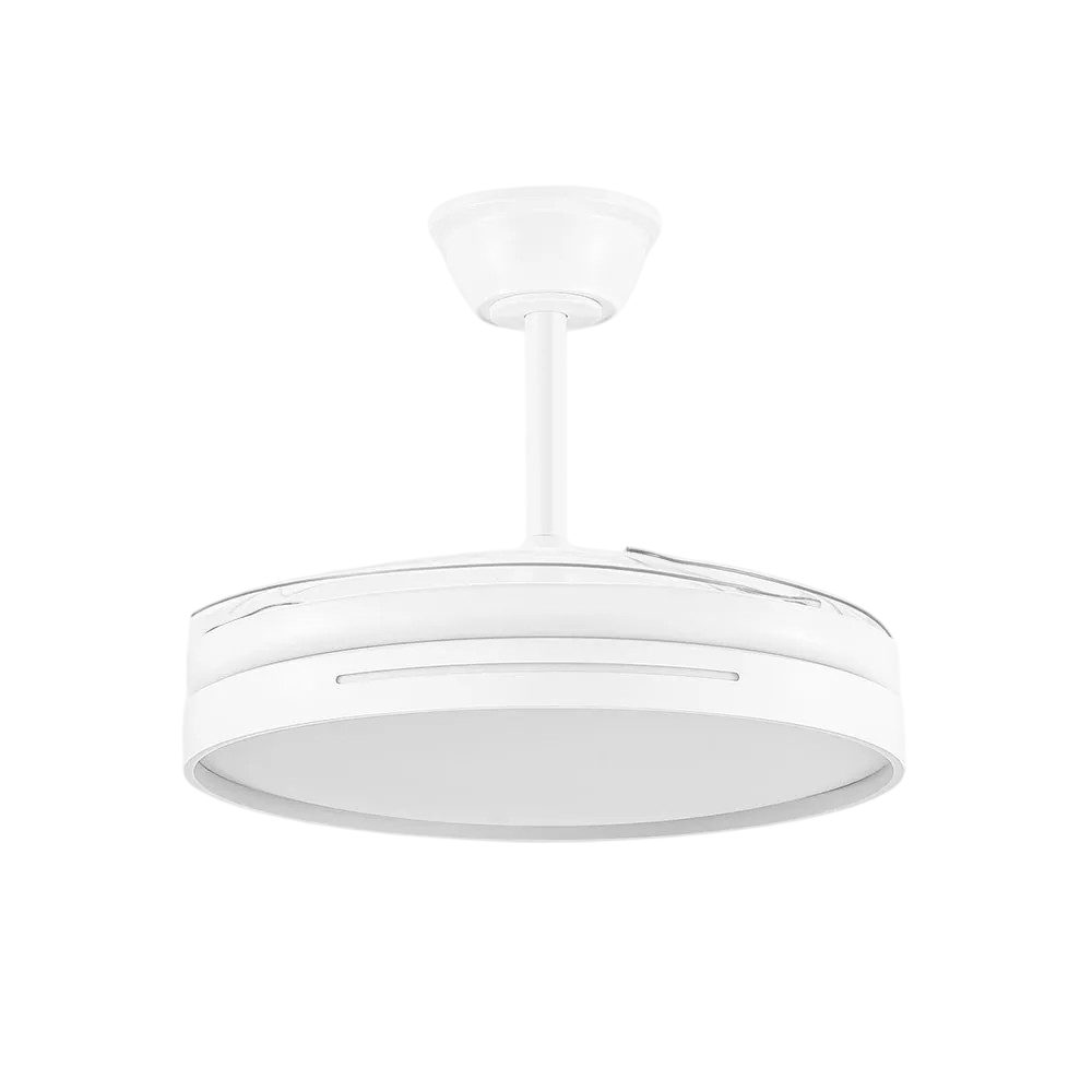 DC-Deckenventilator Micenas Sommer-Winter-Funktion 59W Weiß, 4 Flügel, 107°, 6980 lm, 3500-4000-6500K, mit Fernbedienung und Timer