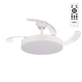 Scorpion DC-Deckenventilator, Sommer-Winter-Funktion, 59 W, weiß, 4 Flügel, 107D, Dimmer, 6980 LM, 3000-4000-6000 K, Fernbedienung + Ti
