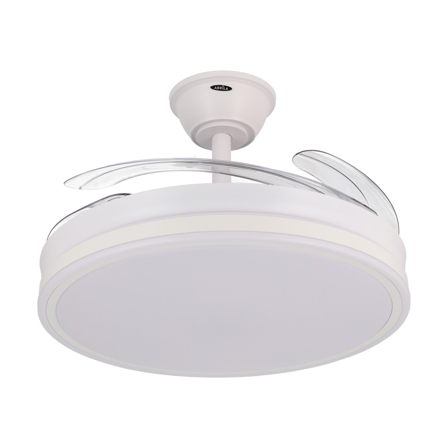 Scorpion DC-Deckenventilator, Sommer-Winter-Funktion, 59 W, weiß, 4 Flügel, 107D, Dimmer, 6980 LM, 3000-4000-6000 K, Fernbedienung + Ti