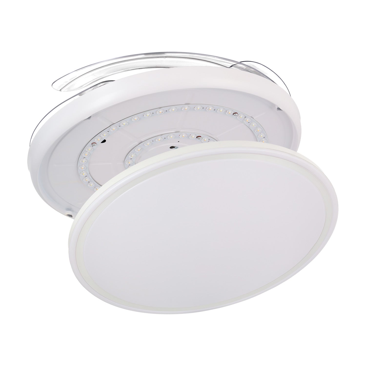 Scorpion DC-Deckenventilator, Sommer-Winter-Funktion, 59 W, weiß, 4 Flügel, 107D, Dimmer, 6980 LM, 3000-4000-6000 K, Fernbedienung + Ti