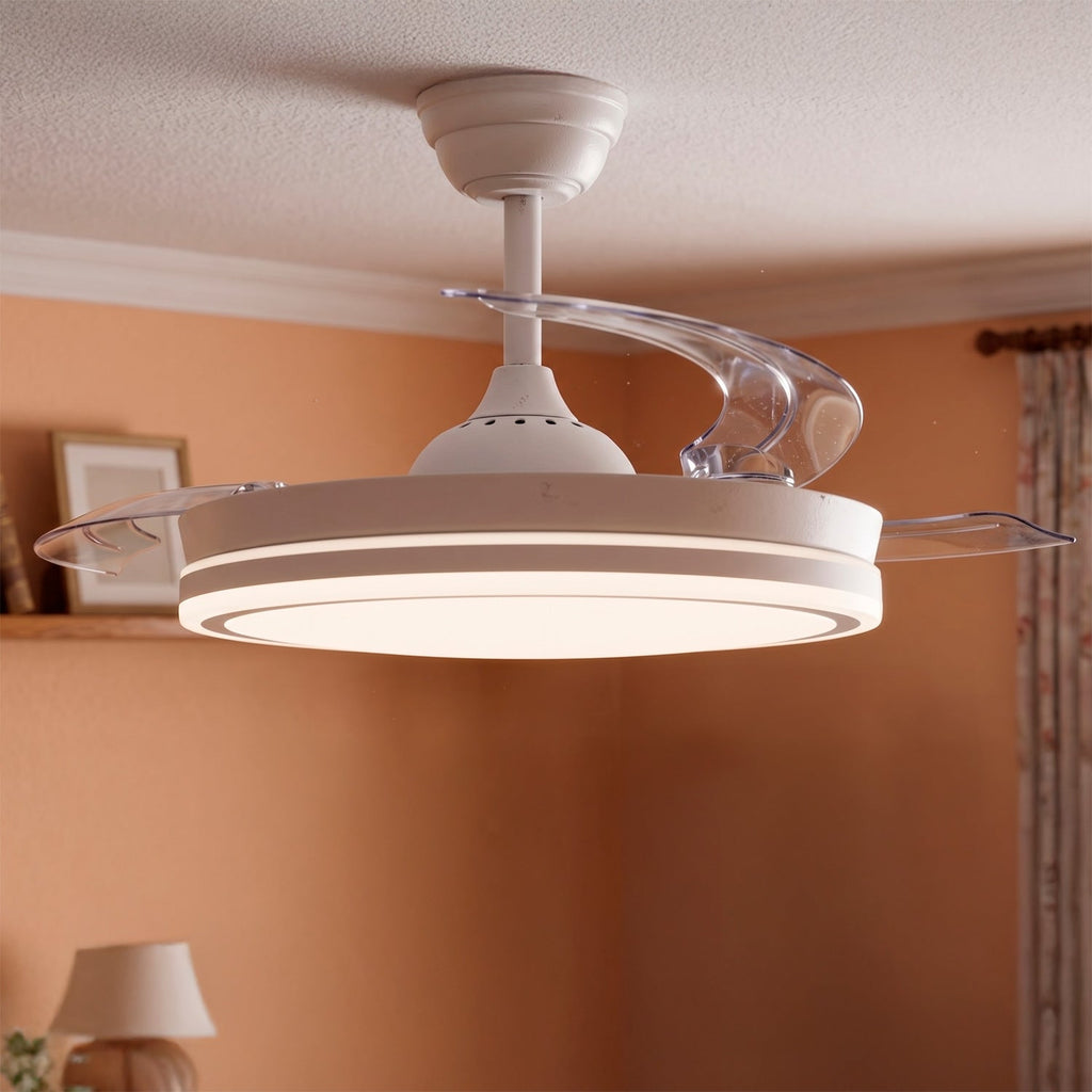 Pack com 36 ventiladores DC "Martina" · Função verão-inverno · 48W · Branco · 3 pás · 5040 lm · 3500-4000-6500K · Controle remoto e temporizador