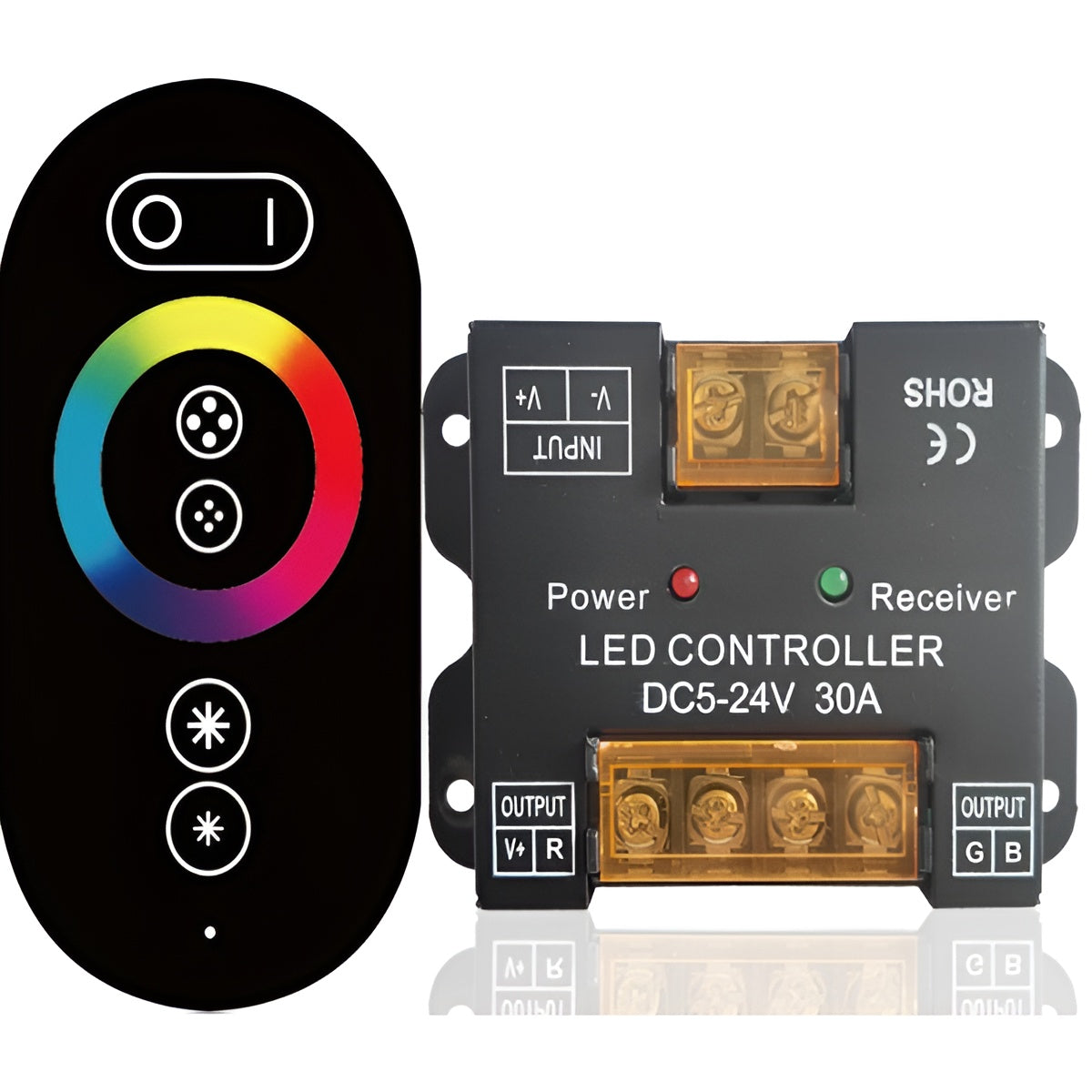 Caja metálica del controlador RGB RF Touch LED [HLP-YS-RFXTC-03]