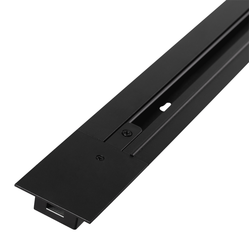 1-Phasen-Einbauschiene für LED-Strahler 2M Schwarz [HO-218000CARRIL-N-2M-EM]