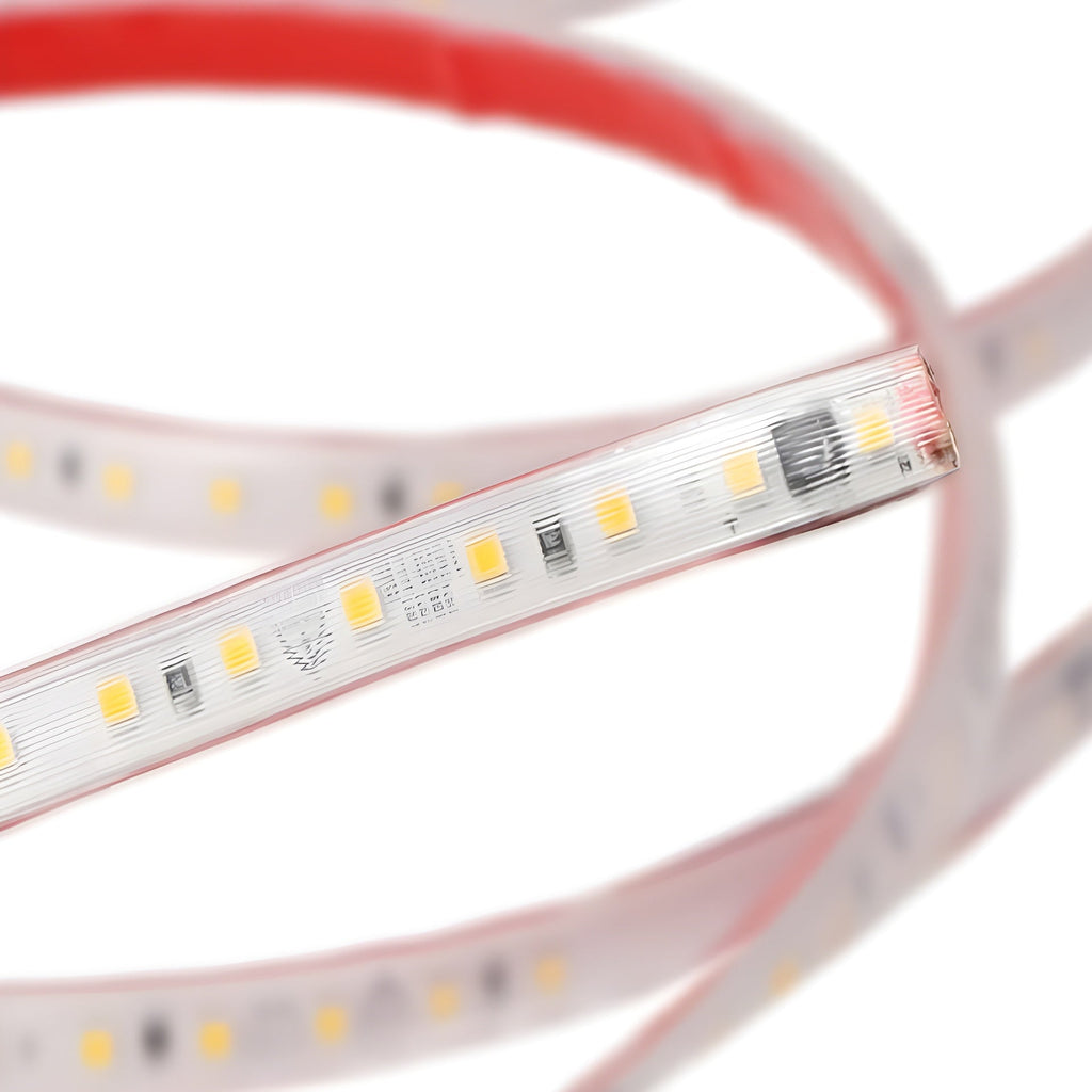 LED-Streifen 120 LEDs/M 1500Lm/M 6000ºK SMD2835 mikroprismatischer Diffusor gleichgerichtet 220VAC IP65 x50M 40.000H