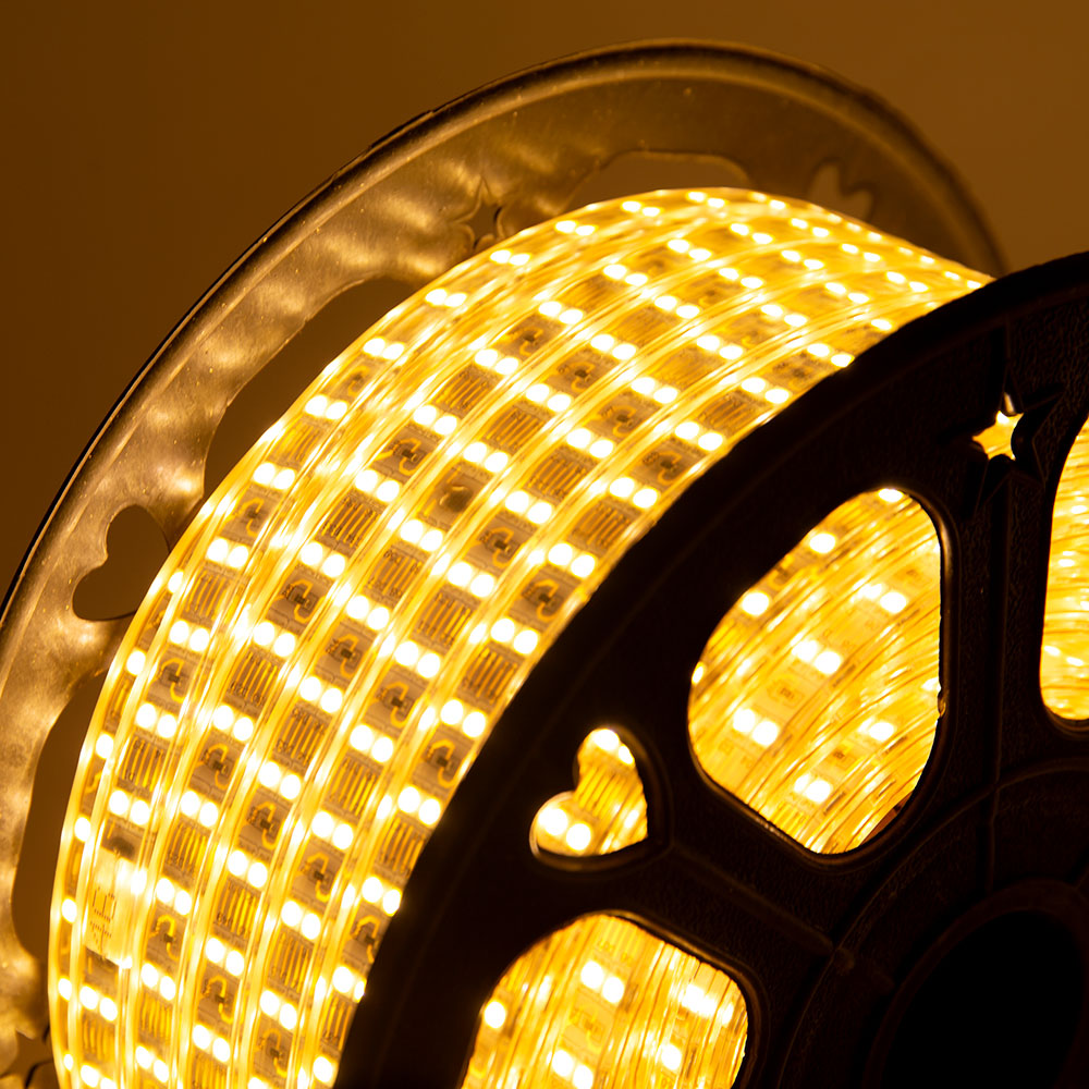 Tira Led de 120 LEDs/M 500W 1.000Lm 6000ºK SMD5050 220VAC IP65 x50M 40.000H [HO-220-120-50M-CW]