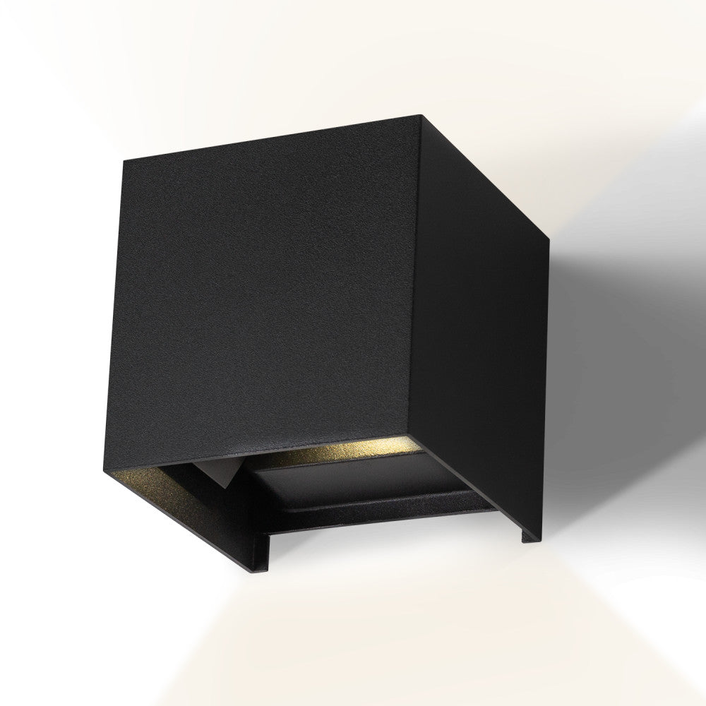 Aplique LED de exterior 2x5W 100Lm/W IP65 Negro 4000K [HO-APL06-IP65-BW]