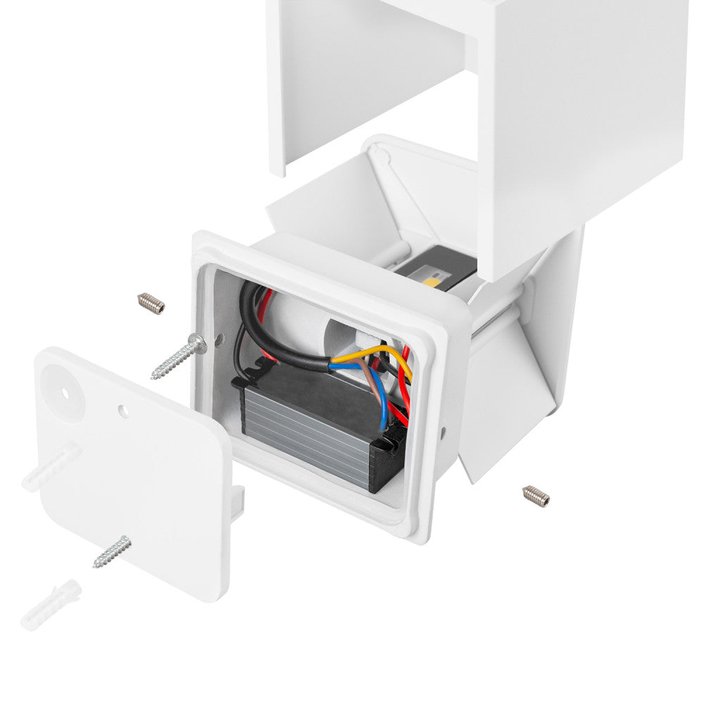 LED-Außenwandleuchte 2x5W 100Lm/W IP65 Weiß 4000K [HO-APL06-IP65-WW]