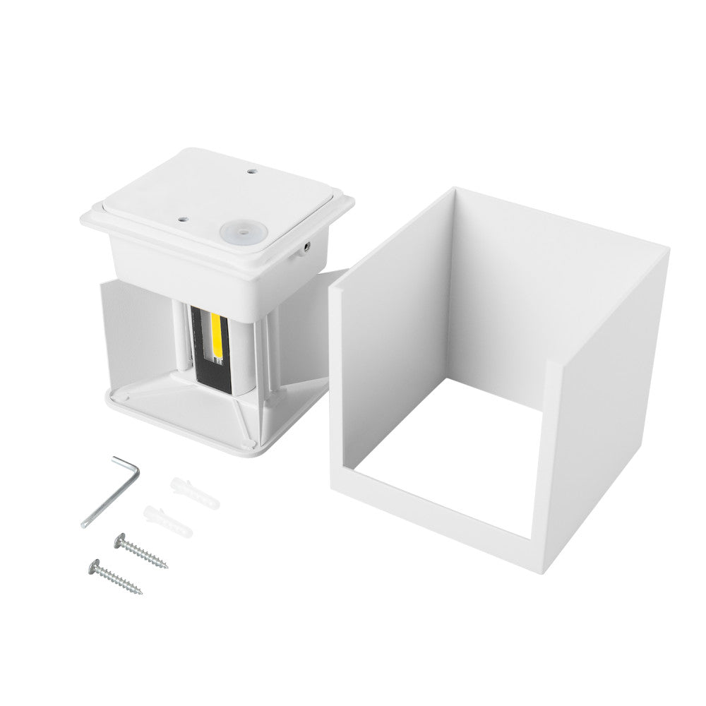 LED-Außenwandleuchte 2x5W 100Lm/W IP65 Weiß 4000K [HO-APL06-IP65-WW]