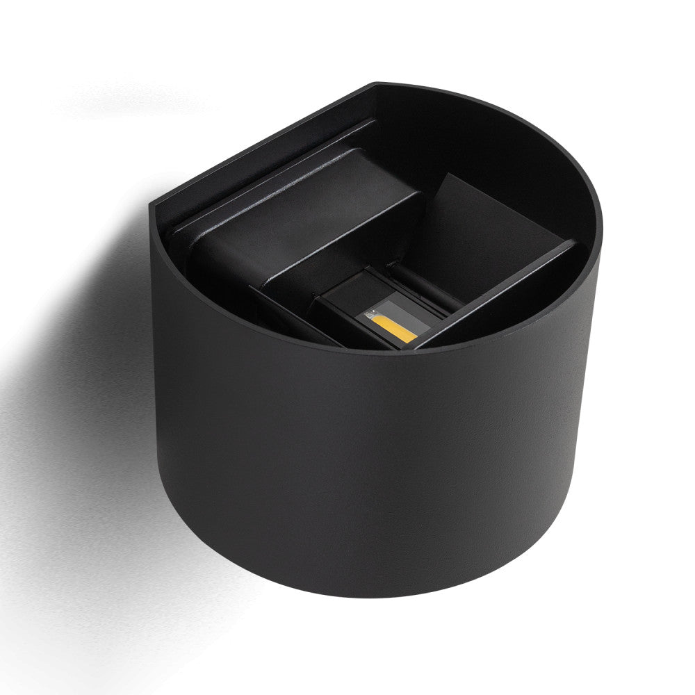 Aplique LED para exterior 2x5W 100Lm/W IP65 Negro 4000K [HO-APL07-IP65-BW]