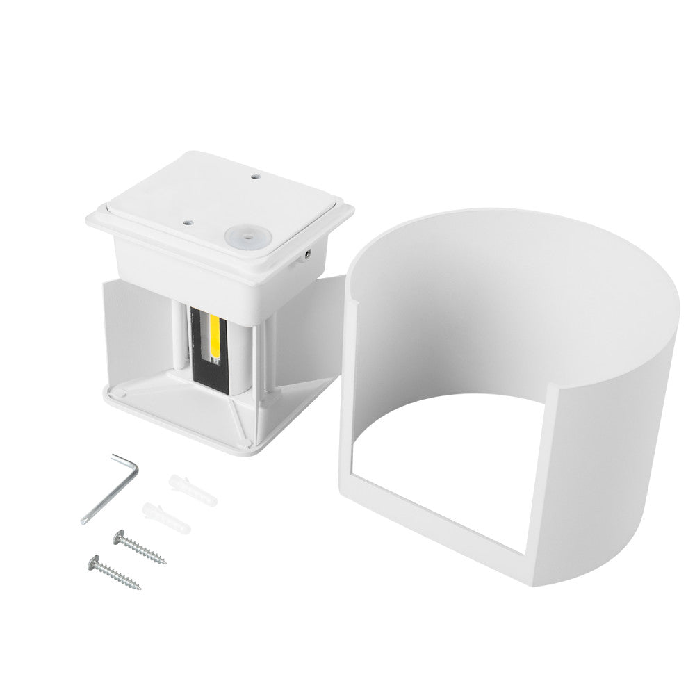 Aplique LED para exterior 2x5W 100Lm/W IP65 Branco 4000K [HO-APL07-IP65-WW]