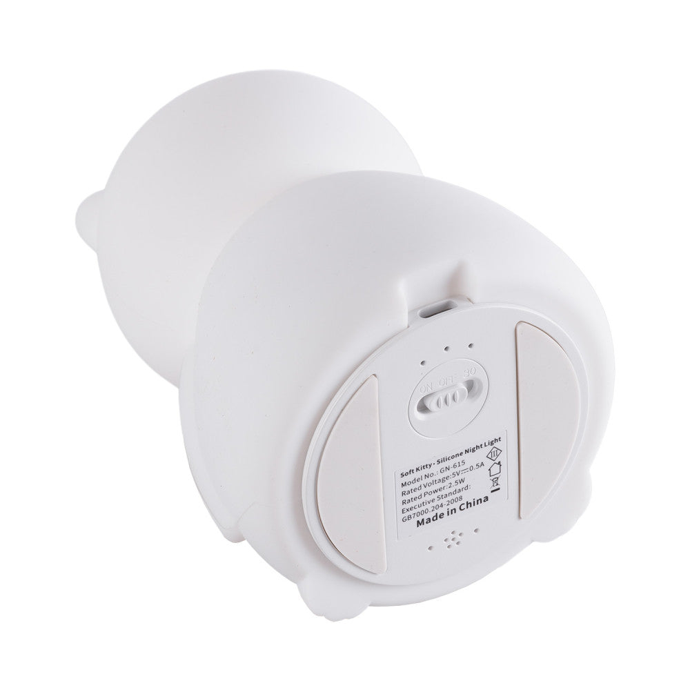 Candeeiro de mesa LED infantil regulável por palmas 5VDC/USB 6500K [HO-GATO-WW-CW]