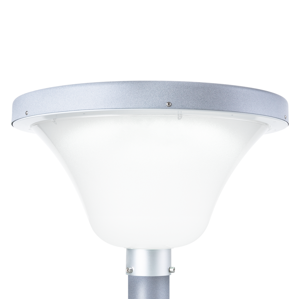 Poste solar circular LED para jardins 45W