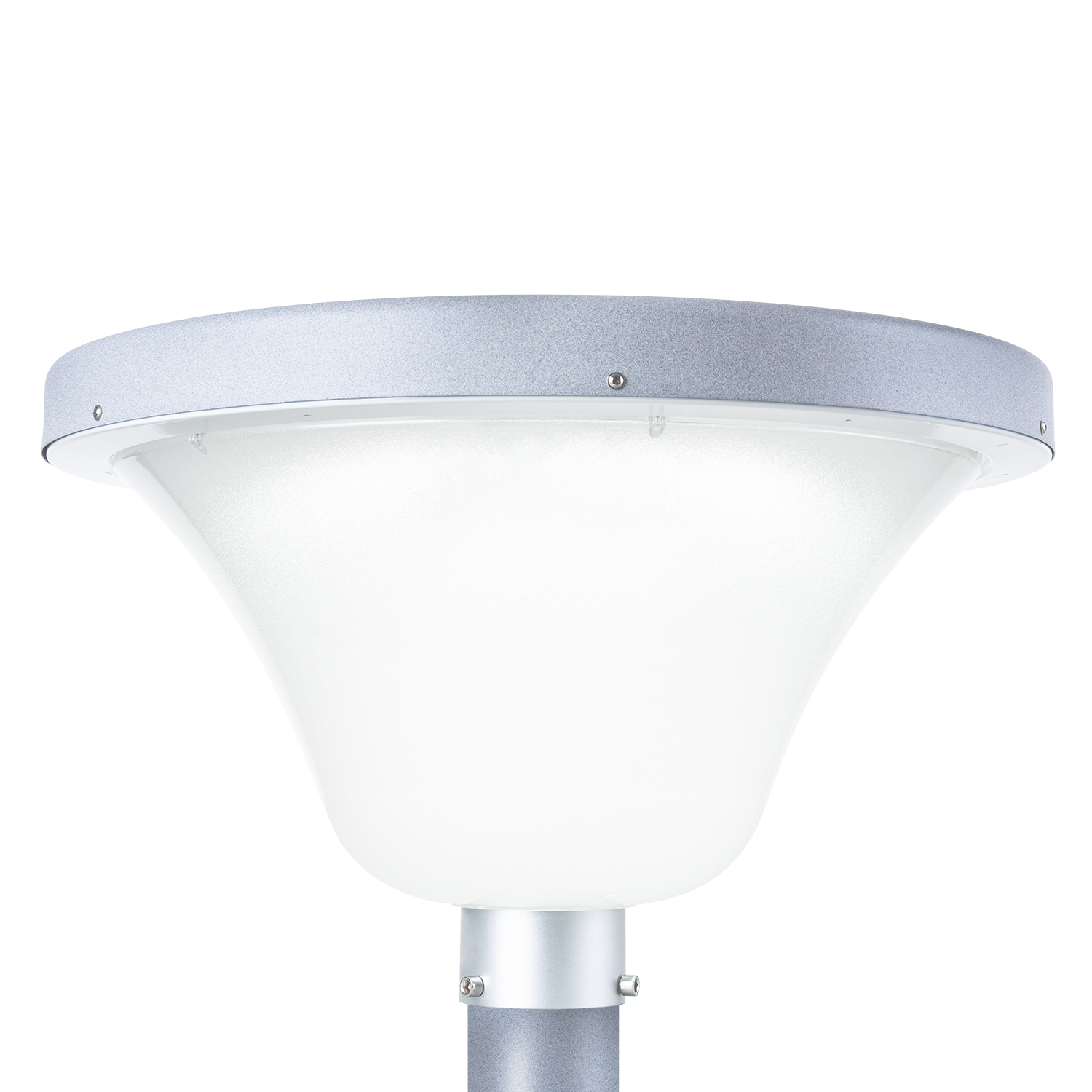 Poste solar circular LED para jardins 45W