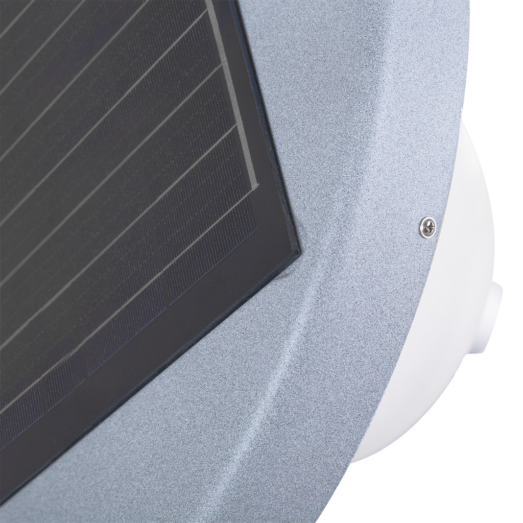 Poste solar circular LED para jardins 45W