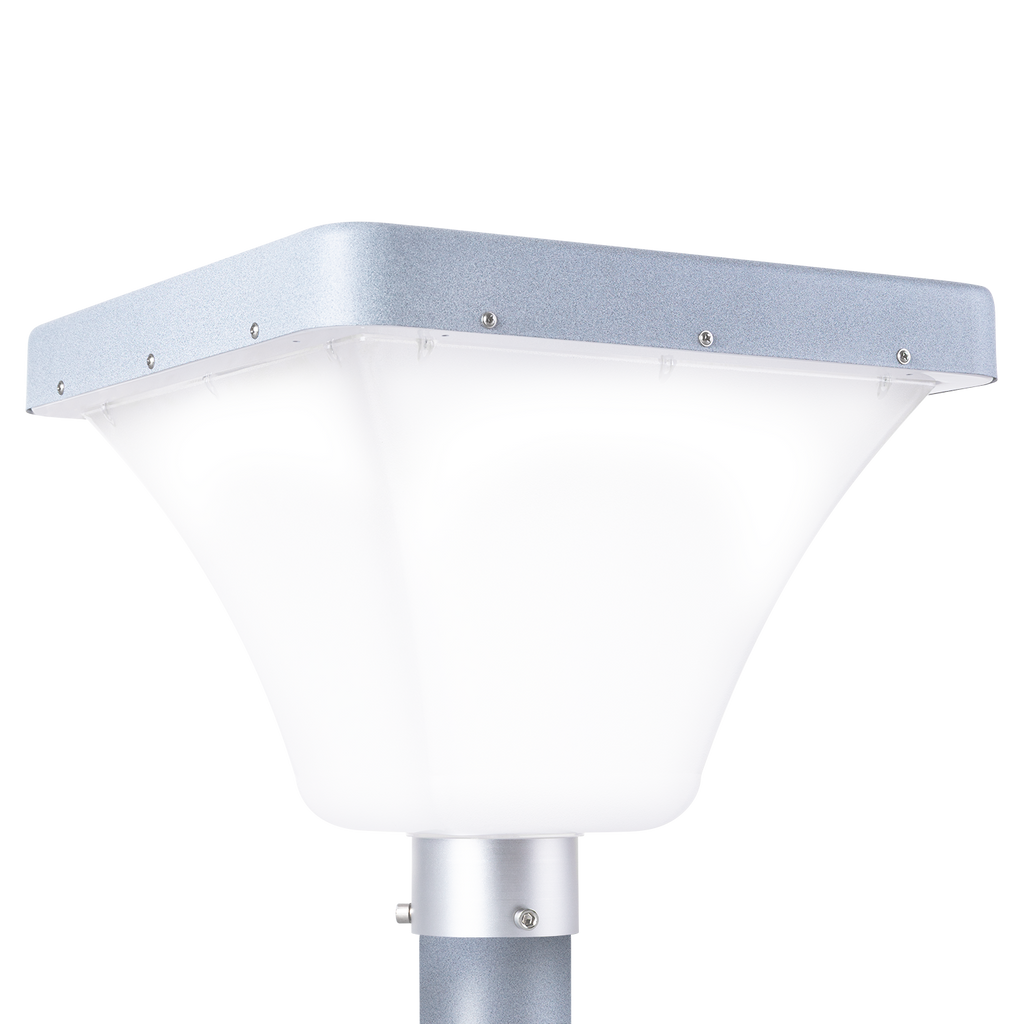 Poste LED Solar Retangular para Jardins 45W