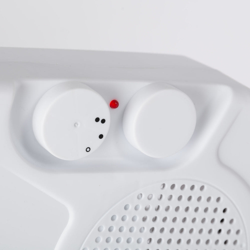 Calefactor de resistencia + ventilador 500W Blanco