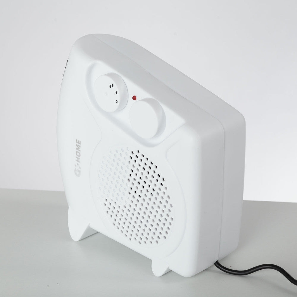 Calefactor de resistencia + ventilador 500W Blanco