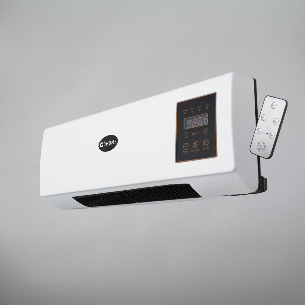 Aquecedor PTC + Ventilador 1500W Controle Remoto Branco