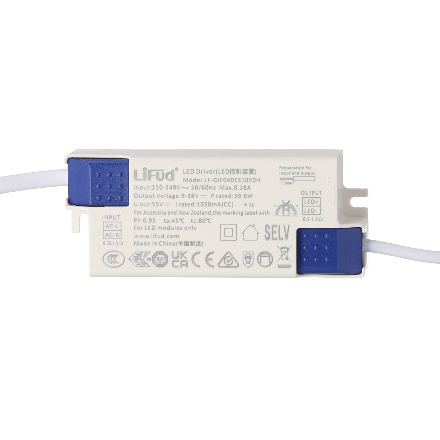 Downlight LED 30W 4 CCT (tom de luz regulável) 140LM/W UGR17 Driver Lifud