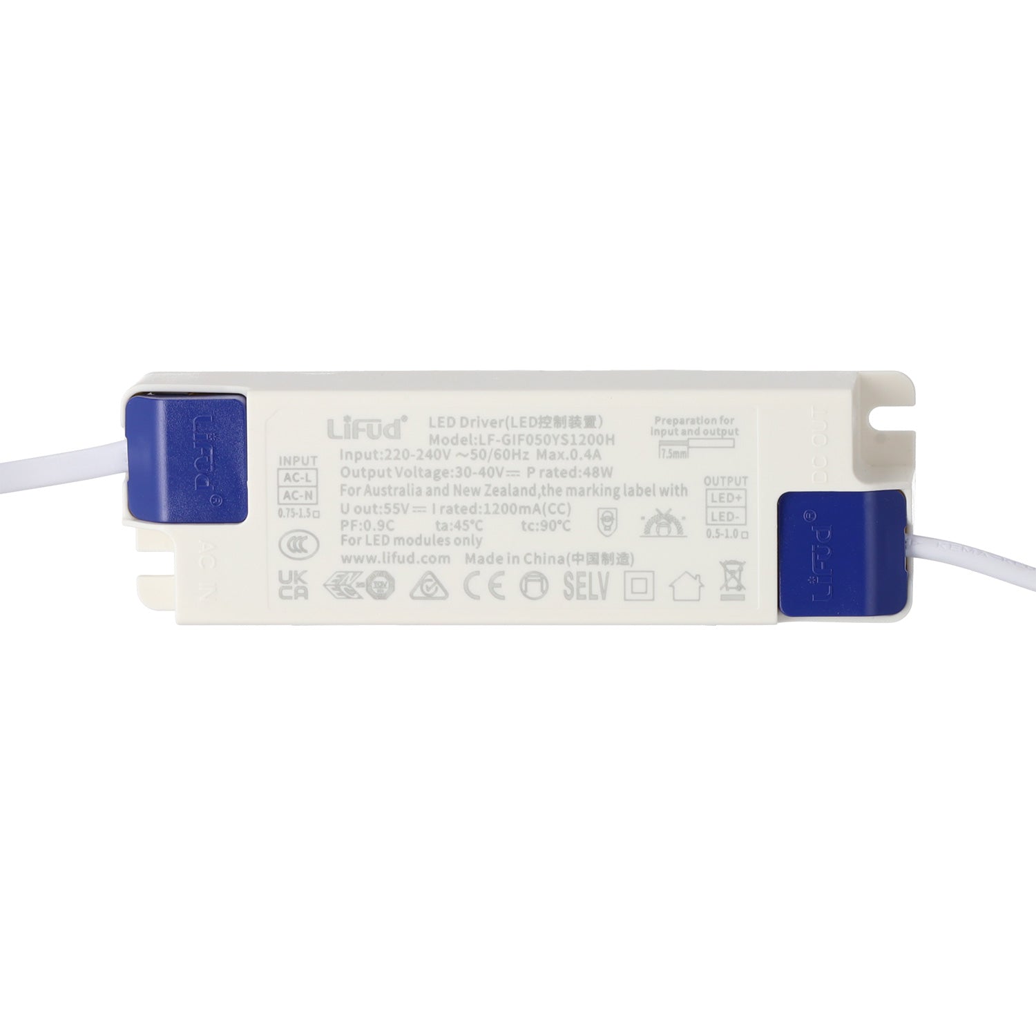 Downlight LED 50W 4 CCT (Cúpula de luz regulável) 140LM/W UGR17 Driver Lifud