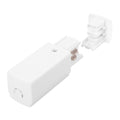 Conector inicial de carril trifásico blanco
