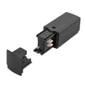 Conector de inicio de carril trifásico negro