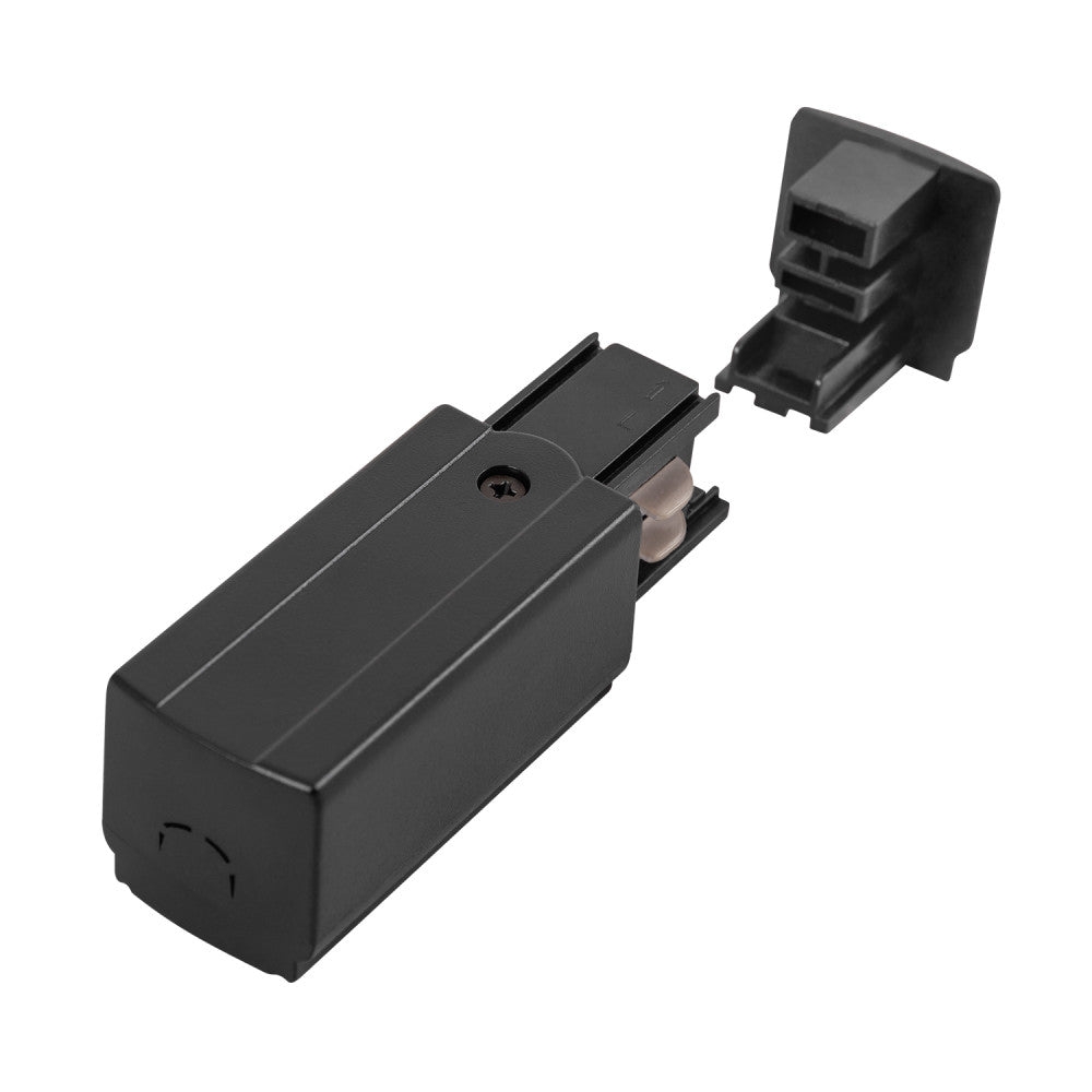 Conector de inicio de carril trifásico negro