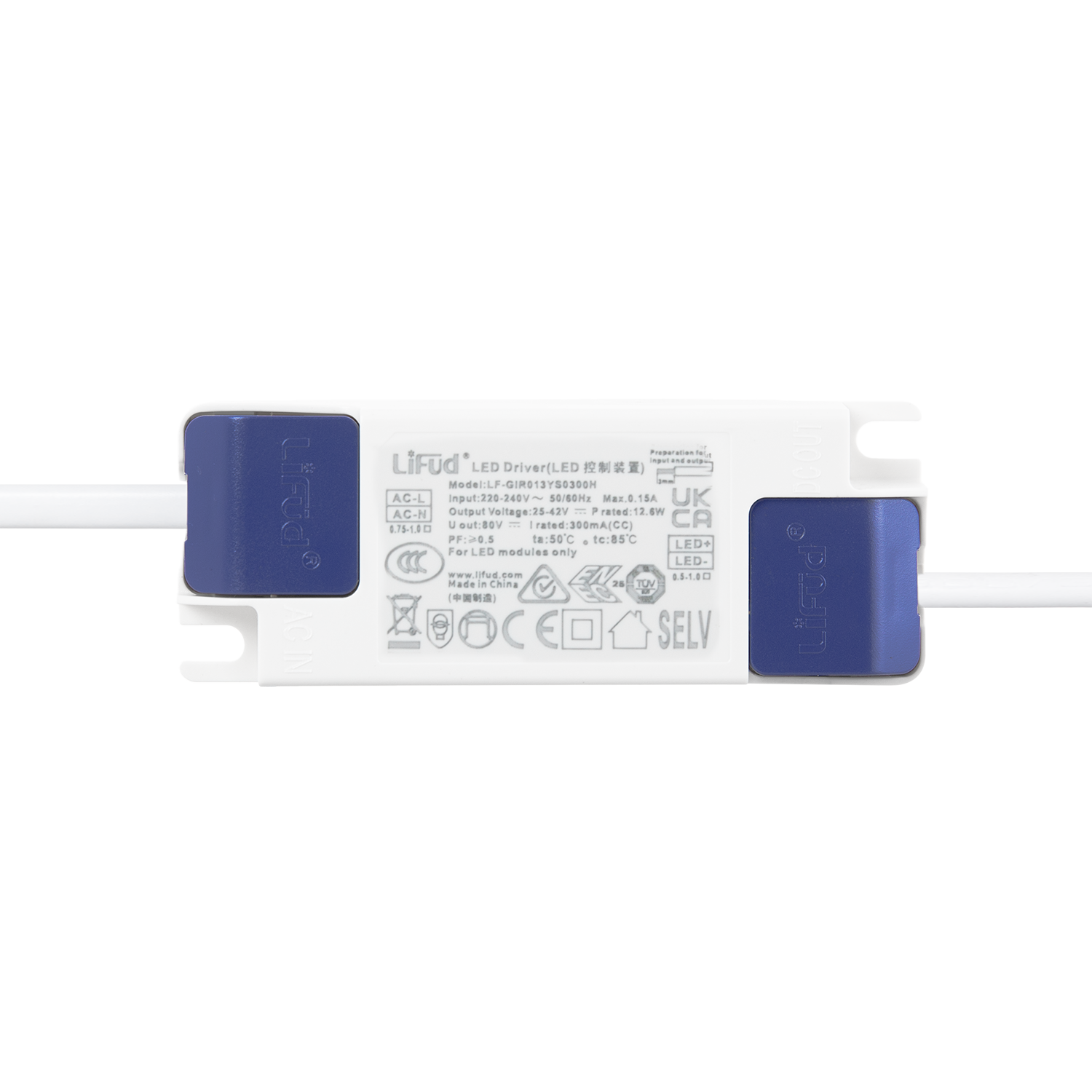Downlight LED 12W 140Lm/W Driver LIFUD Flicker Free 6000ºK [HO-DL01-LI-12W-CW]