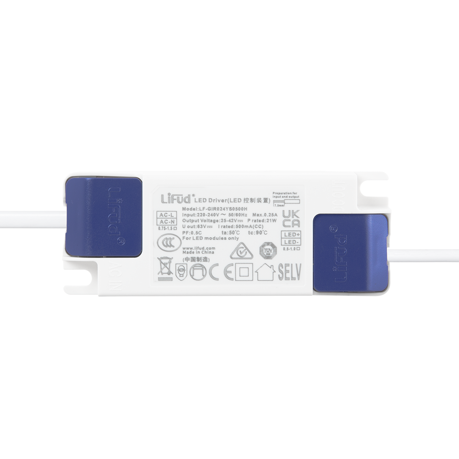 Downlight LED 20W 140Lm/W Driver LIFUD Flicker Free 6000ºK [HO-DL01-LI-20W-CW]