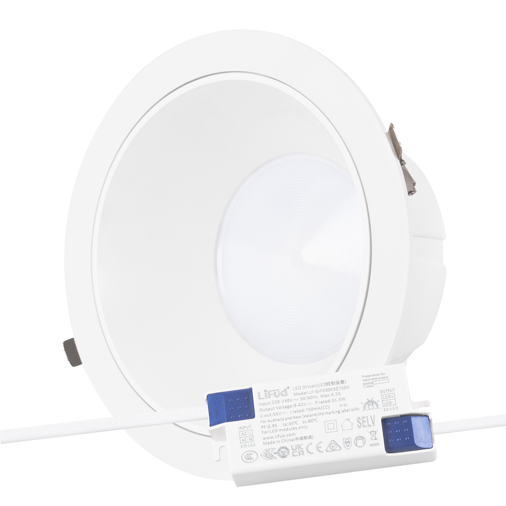 Foco Downlight Circular LED 30W 4200Lm 6000ºK Antirreflexo UGR19 40.000H