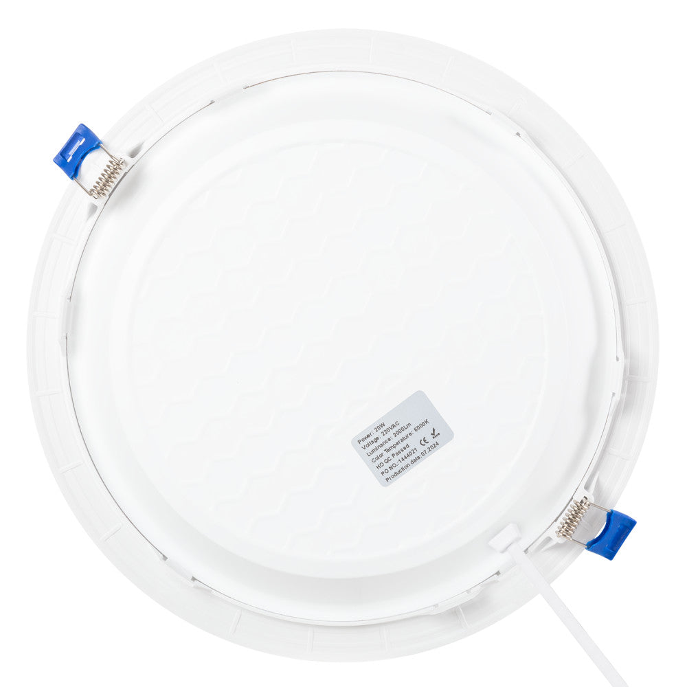 Lâmpada embutida LED 100Lm/W 20W 2000Lm 6000ºK IP20 [HO-DLC-20W-2000LM-CW]