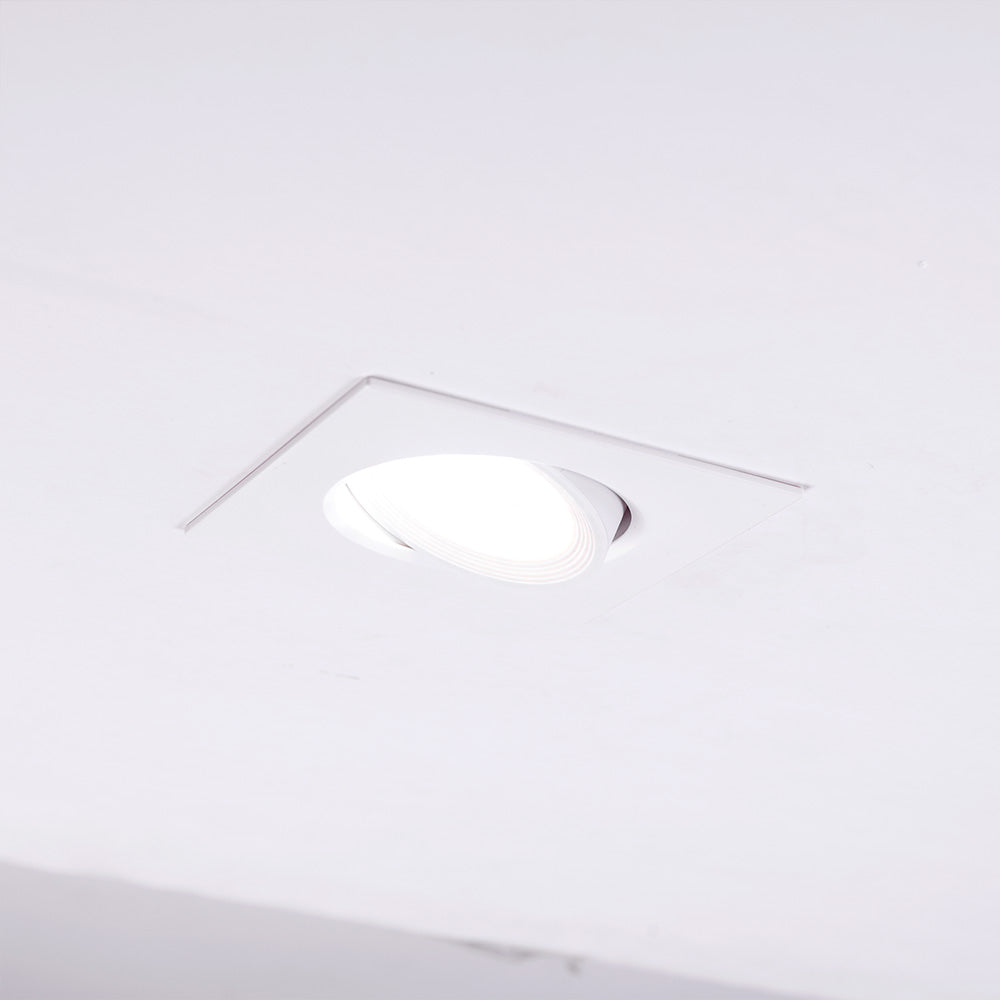 LED-Einbaustrahler 7W 630Lm 6000ºK rechteckig schwenkbar 40.000H [HO-DLPL-CUAD-7W-CW]