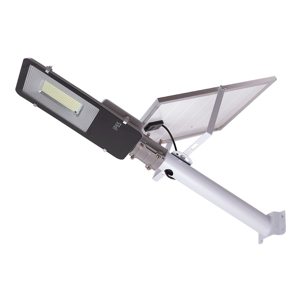 Iluminação Pública LED Solar-Controle Controlo Remoto- Regulável- Painel: 6V 100W Bateria: 3,2V 15000Mah [Ho-Far-Sol-100W-Cw]