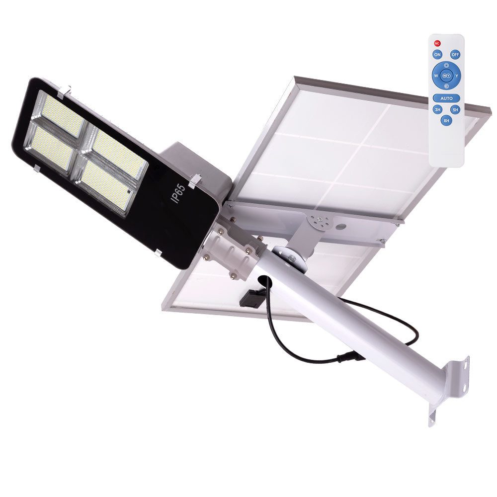 Solar-LED-Straßenleuchte – Fernsteuerung – Dimmbar – Panel: 6V 300W Batterie: 3,2V 30000mAh [Ho-Far-Sol-300W-Cw]