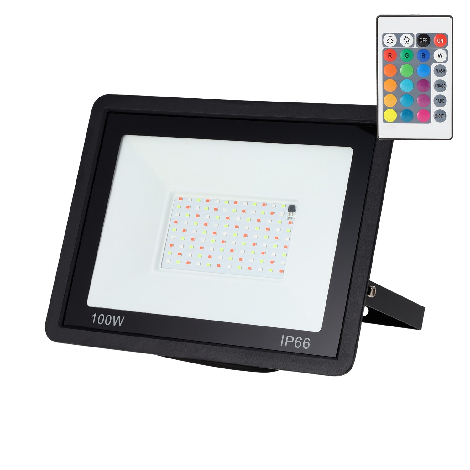 RGBW-LED-Fluter mit Fernbedienung 100W [HO-ICRGBFL-100W]