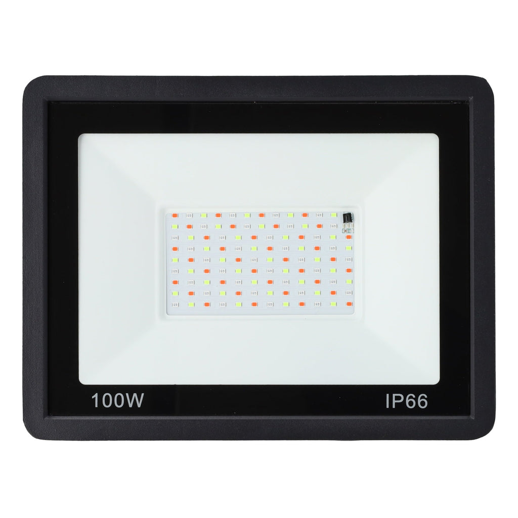Holofote LED RGBW com controle remoto 100W [HO-ICRGBFL-100W]