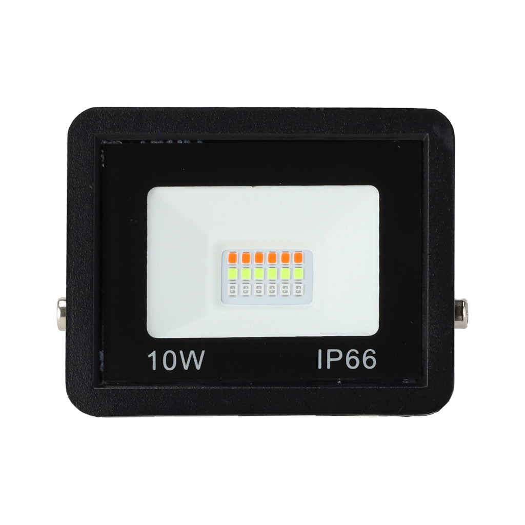 Projetor LED RGBW com controle remoto 10W [HO-ICRGBFL-10W]