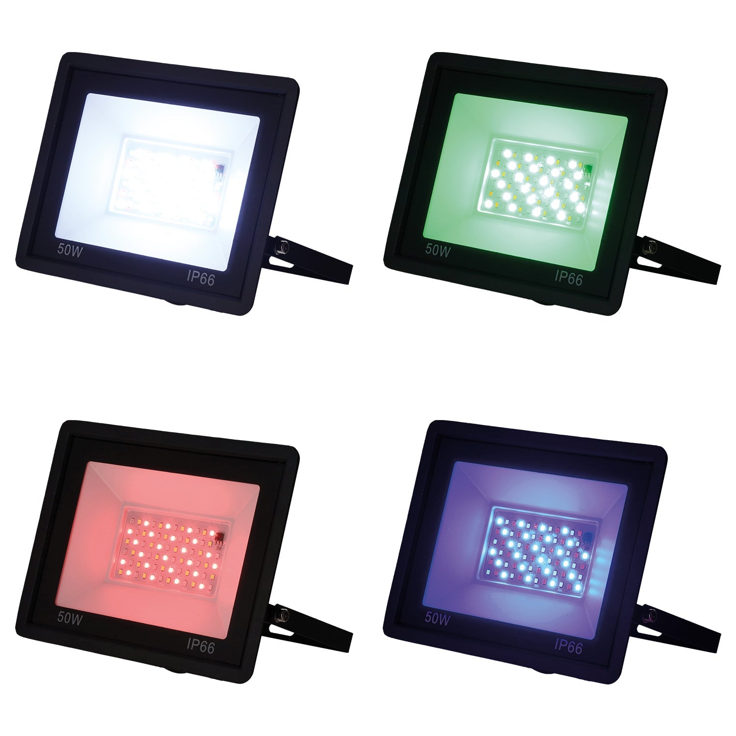Projetor LED RGBW com controle remoto 30W [HO-ICRGBFL-30W]