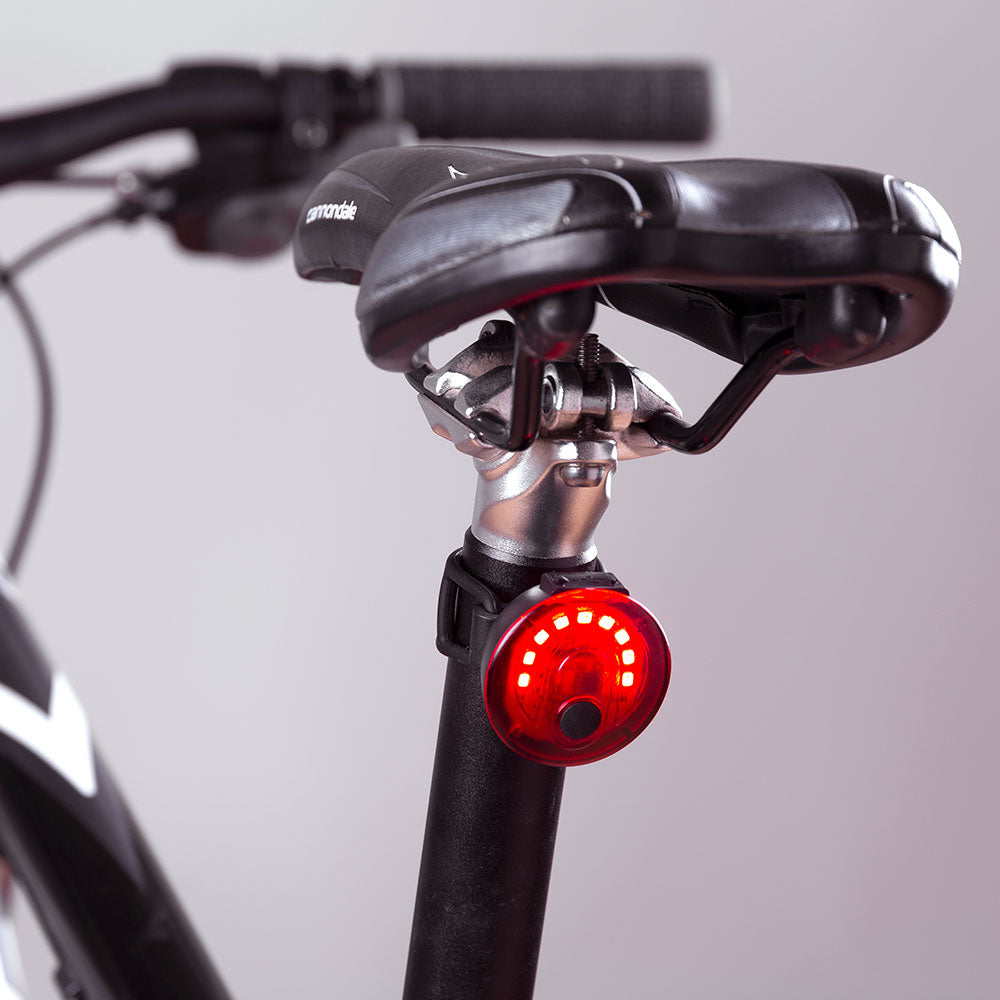 Luz trasera bicicleta LED 2 niveles+intermitente