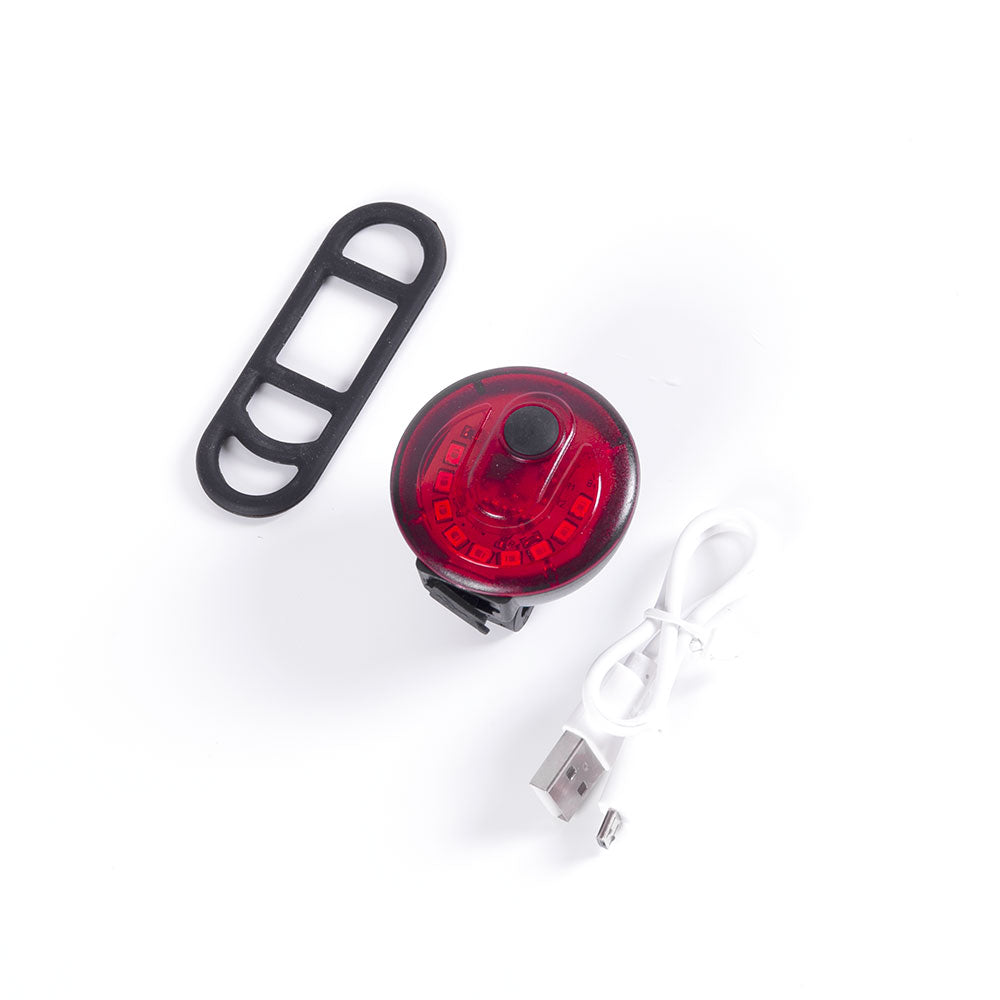 Luz trasera bicicleta LED 2 niveles+intermitente