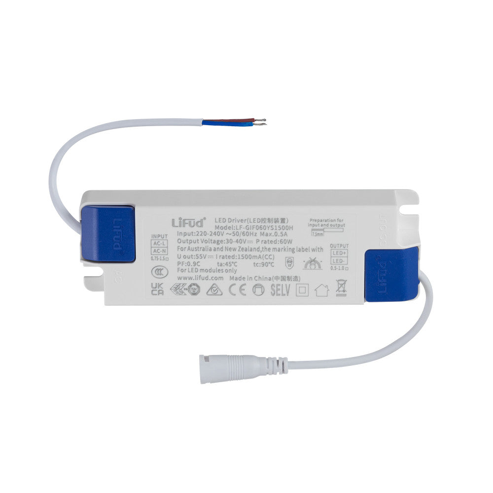 Painel LED 60W 6000Lm 6000ºK 60x60x3Cm 40.000H Driver Lifud [HO-LPT-6060-LI-CW]