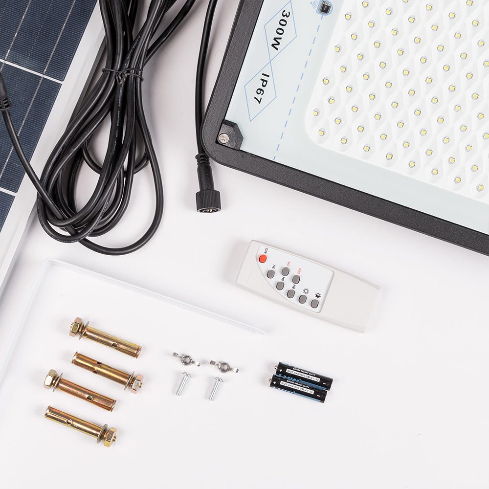 Solar-LED-Fluter 300W Solarpanel/Akku [WR-MTX-300W-CW]