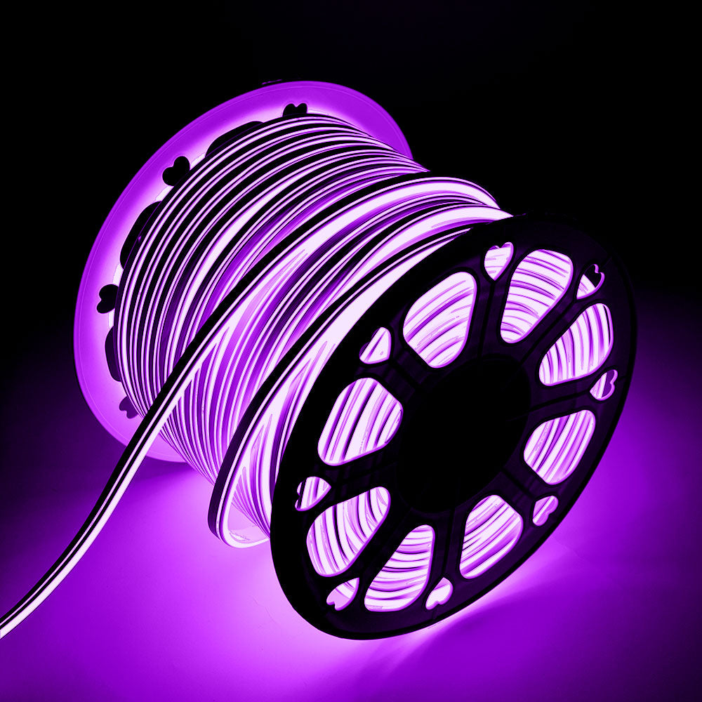 Manguera Tira LED "Neon Flex" 6W 6000ºK 220VAC 8x18mm Doble 120xSMD2835 6W/M x1M 40.000H [HO-NSPVC8x16DOY220CW]