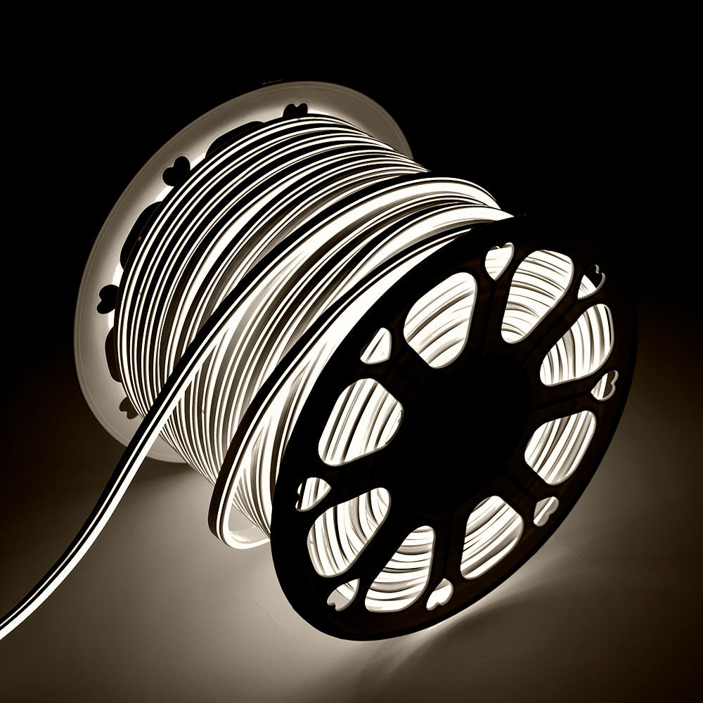 Manguera Tira LED "Neon Flex" 6W 6000ºK 220VAC 8x18mm Doble 120xSMD2835 6W/M x1M 40.000H [HO-NSPVC8x16DOY220CW]