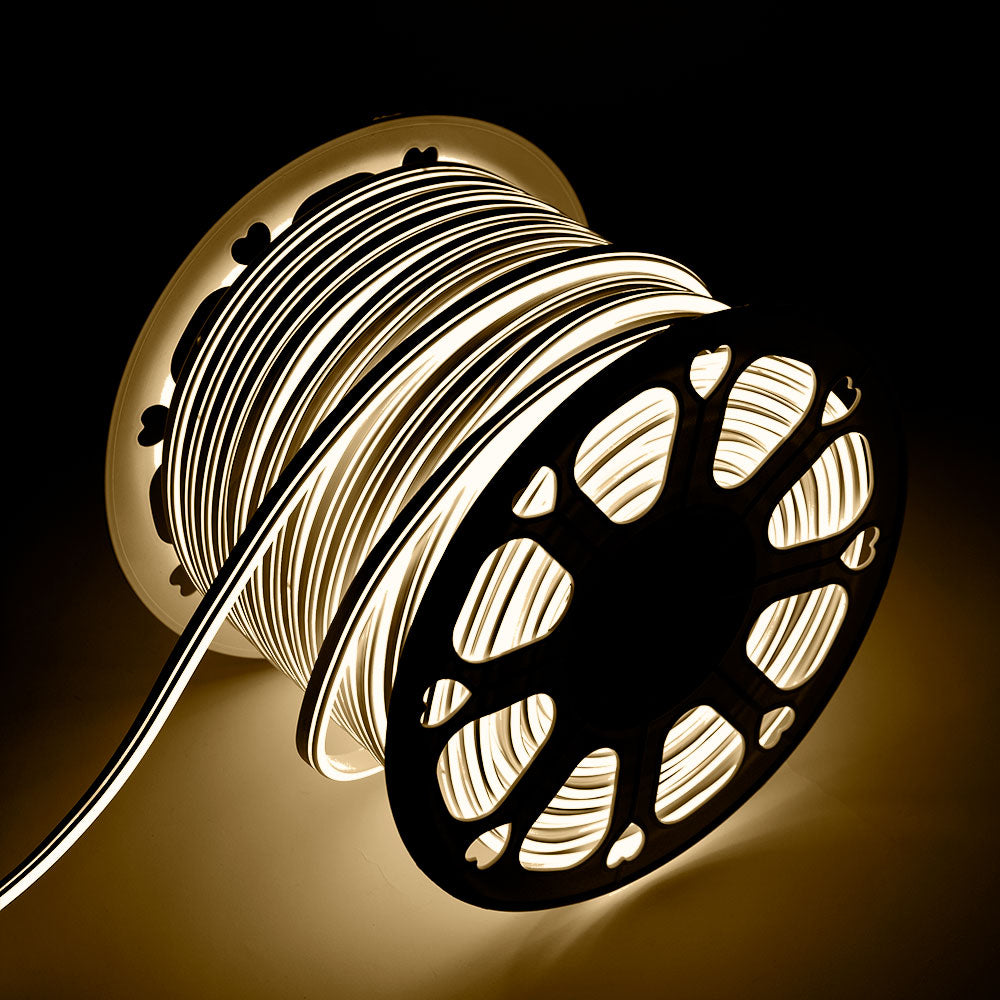 Manguera Tira LED "Neon Flex" 6W 6000ºK 220VAC 8x18mm Doble 120xSMD2835 6W/M x1M 40.000H [HO-NSPVC8x16DOY220CW]