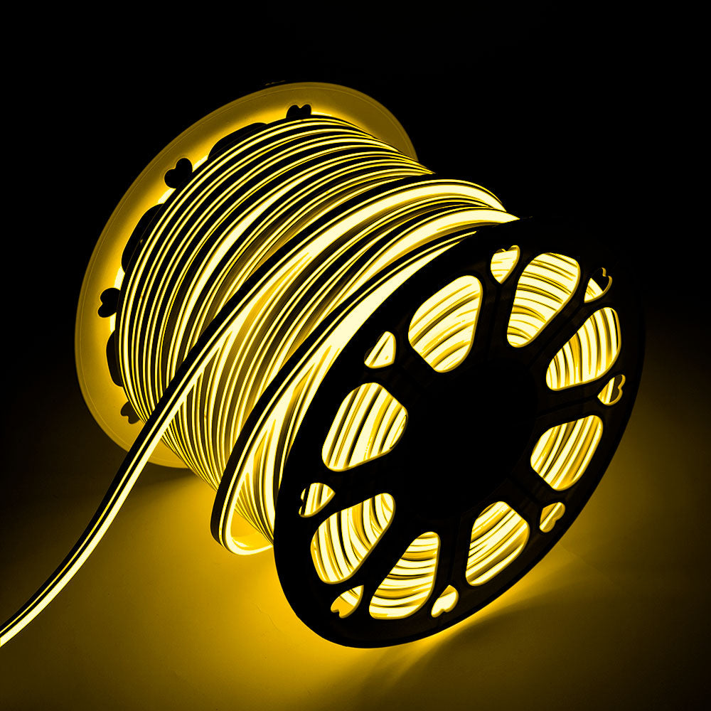 Manguera Tira LED "Neon Flex" 6W 6000ºK 220VAC 8x18mm Doble 120xSMD2835 6W/M x1M 40.000H [HO-NSPVC8x16DOY220CW]